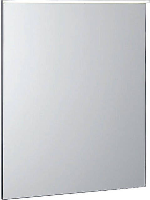 GEBERIT Xeno2 Spiegel wand met indirecte verlichting 600 x 710 x 55mm(BxHxD ) zilver glas(met bevestigingsmateriaal )