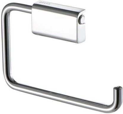 GEESA Aim toiletrolhouder vierkante afdekrozet zonder klep hxdxl 92x13x130mm chroom