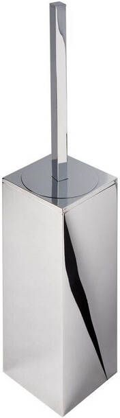 Geesa Modern Art Toiletborstel met houder Chroom (zwarte borstelkop) 91351006 - Foto 1