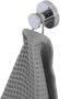 GEESA Nemox Stainless Steel handdoekhaak met 1 haak zamak verchroomd hxdxl 48x42x48mm kleur chroom - Thumbnail 2