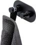 GEESA Nemox Black handdoekhaak met 2 haken rvs gecoat hxdxl 48x34x98mm kleur zwart - Thumbnail 2