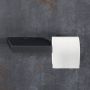 Geesa Shift Toiletrolhouder zonder klep met planchet Zwart metaal geborsteld 919924-09 - Thumbnail 2