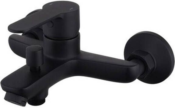 GO by Van Marcke badkraan 17.6cm opbouw mengkraan messing zwart mat 8192-10 MB