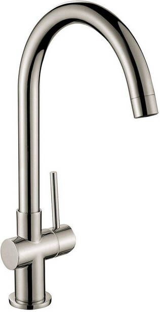 GO by Van Marcke Cocoon inox eengreepsmengkraan keuken mobiele bek keramische schijven inclusief flexibele slangen en bevestigingsset 402102C-SS