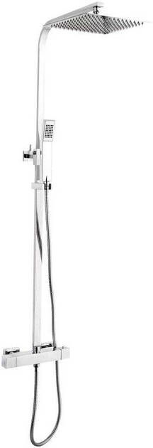 GO by Van Marcke Dukan douchesysteem vierkant hand douche thermostatisch chroom look SH3500-1
