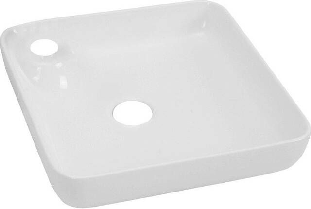 GO by Van Marcke Fontana opbouwkom vierkant 400 x 400 x 125 mm porselein wit met kraangat HDA057