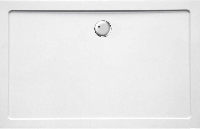 GO by Van Marcke Helion douchebak kunststofcomposiet 140x90x3.5cm rechthoek afvoer D90mm zonder potenstel wit AJSC1490S