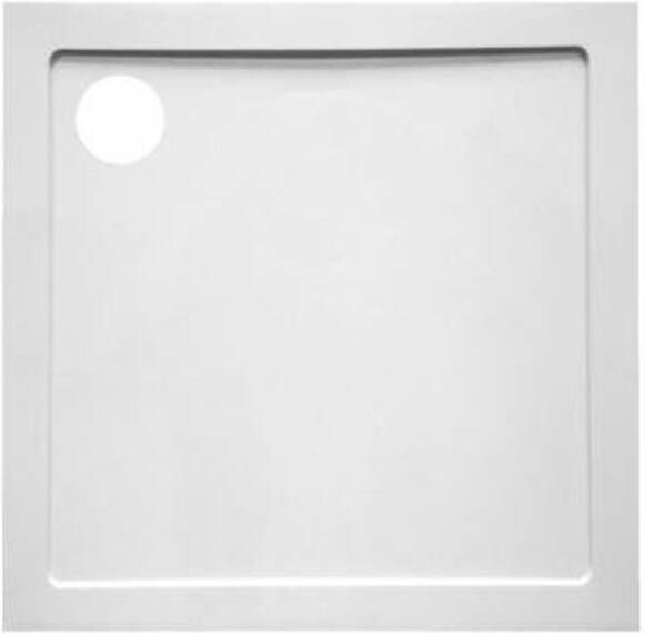 GO by Van Marcke Helion douchebak kunststofcomposiet 90x90x3.5cm vierkant afvoer D90mm zonder potenstel wit AJSC9090S