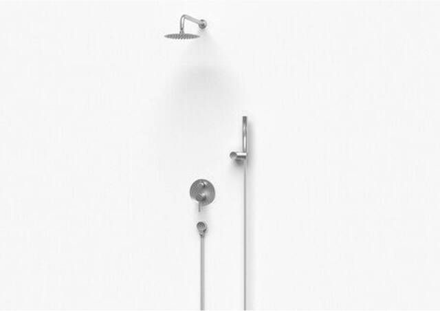 Boss & Wessing BWS Pesso Regendouche Inbouw Hoofddouche 20 cm Omstelknop Incl Handdouche Chroom
