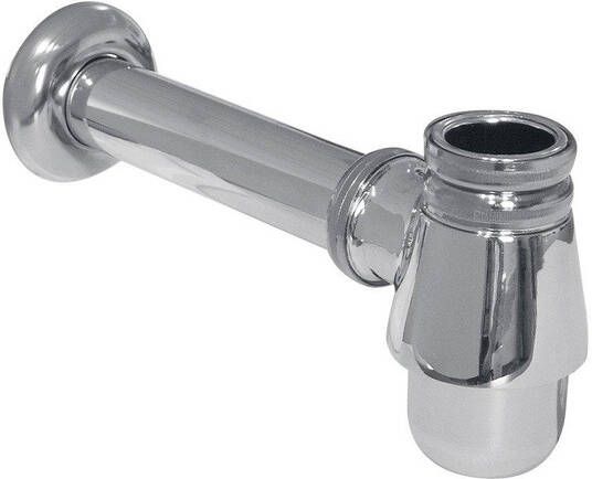 GO by Van Marcke sifon voor bidet zonder plug chroom 54 x D32 met afvoerbuis 134116