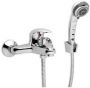 GO by Van Marcke Surf eengreepsmengkraan baddouche compleet inclusief handdouche hartafstand 15 cm keramische schijven inclusief rozetten en S-koppelingen 81003-14A - Thumbnail 2