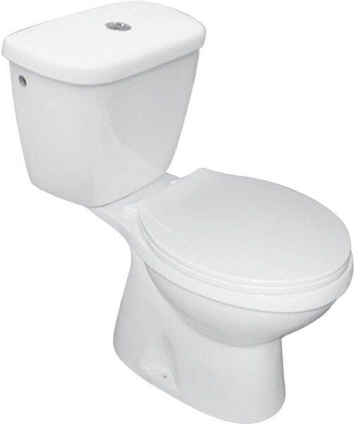 GO by Van Marcke Toledo wc pack 65.5x39x72.5cm porselein wit 3 6 L vloeraansluiting CA AO met zitting SACHWCTOLESV