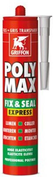 Griffon Poly Max Fix&Seal Express koker à 300 gr trijs 6307750