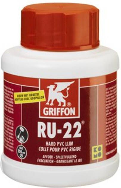 Griffon PVC lijm Komo keur RU22 pot à 250 ml 6112019