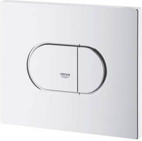 GROHE Arena Cosmopolitan Bedieningsplaat mechanisch horizontaal tweeknops 197 x 156 x 12mm (LxBxH) kunststof alpine wit