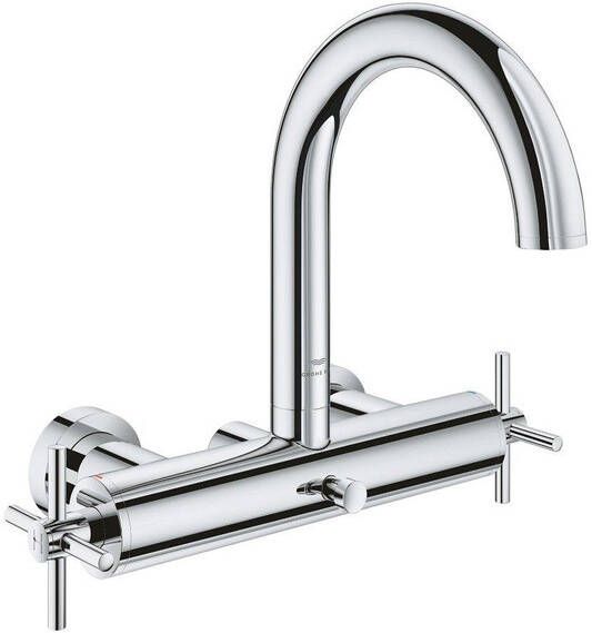 Grohe Atrio badmengkraan kruisgrepen chroom 25268000