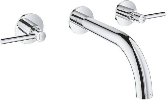 Grohe Atrio M-size 3-gats wandmengkraan chroom 20662000