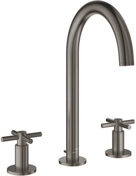 Grohe Atrio M-size 3-gats wastafelkraan hard graphite geb. 20643AL0