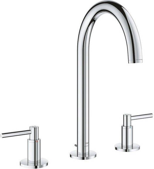 Grohe Atrio M-size 3-gats wastafelkraan m waste chroom 20649000