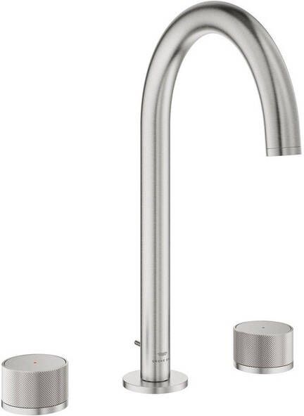 Grohe Atrio private collection wastafelkraan L-size 3gats opbouw supersteel 20595DC0