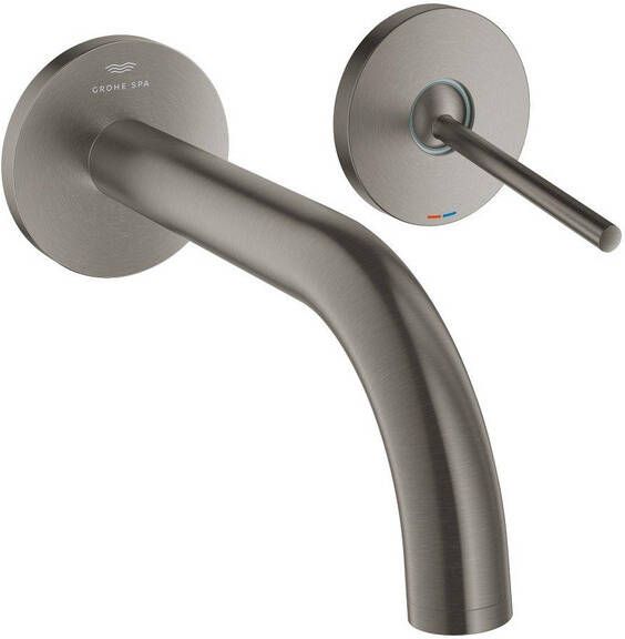 Grohe Atrio S-size 2-gats wastafelmengkraan 180mm graphite geb 29410AL0