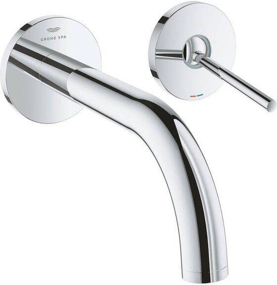 Grohe Atrio S-size 2-gats wastafelmengkraan wand 180mm chroom 29410000