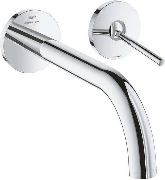 Grohe Atrio S-size 2-gats wastafelmengkraan wand 220mm chroom 29406000