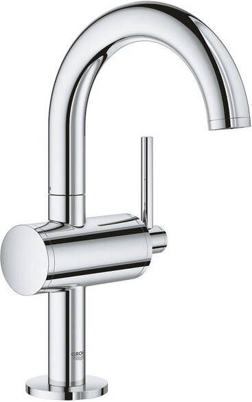 GROHE Atrio wastafelkraan M size met mediumhoge C uitloop en push open waste chroom