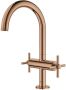 Grohe Atrio Wastafelkraan Opbouw uitloop 16.6cm L-size draaibaar kruisgrepen warm sunset 21019DA3 - Thumbnail 1