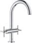 Grohe Atrio Wastafelkraan Opbouw uitloop 16.6cm L-size kruisgreep chroom 21019003 - Thumbnail 1