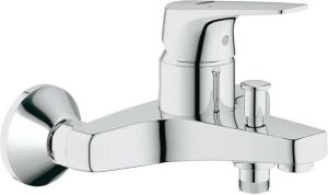 GROHE BauFlow Badmengkraan wand eengreeps 2-gats omstelinrichting 150'15mm hart 167mm uitloop vast chroom