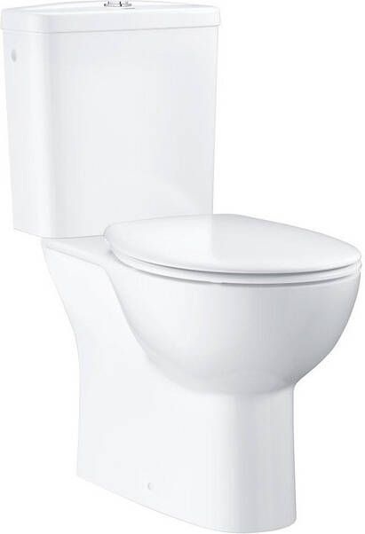 Grohe Bau WC-pack diepspoel AO Rimless m. keramisch reservoir met closetzitting met deksel met softclose wit 39346000