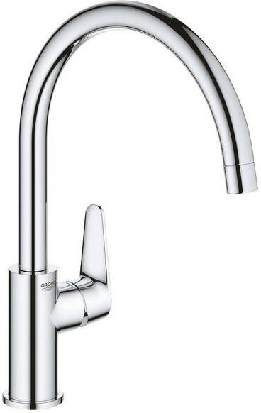 Grohe BauCurve Keukenkraan hoog draaibare uitloop chroom 31536001