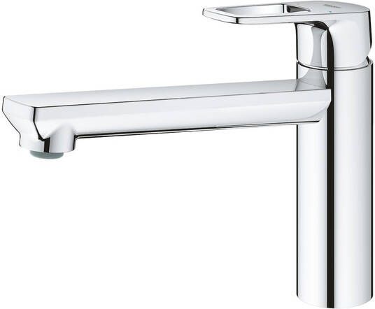 GROHE BauLoop Keukenmengkraan eengreeps 1 gats 194mm hoogte 222mm uitloop medium draaibaar chroom