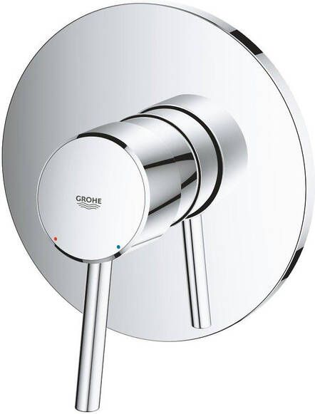 Grohe Concetto Inbouwthermostaat 1 knop zonder omstel chroom 24053001