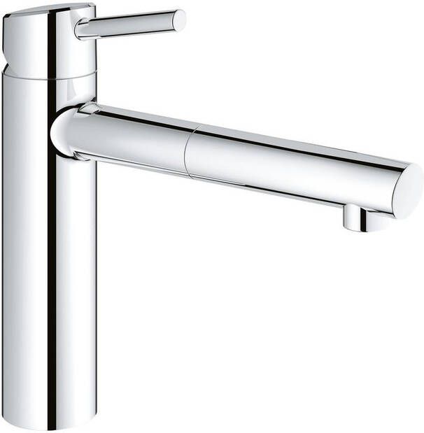 GROHE Concetto Keukenmengkraan eengreeps 264mm hoogte 112mm hoogte kraanmond 202mm voorsprong uitloop medium draaibaar chroom