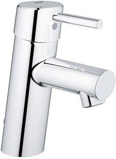 Grohe Concetto wastafelmengkraan eengreeps met keramische schijven flexibele aansluitslangen en temperatuurbegrenzer chroom 3220610E