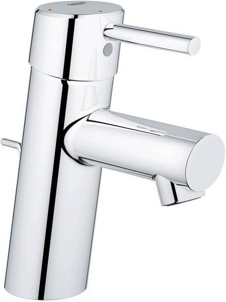GROHE Concetto Wastafelmengkraan S-size ES trekwaste eengreeps 1-gats 155mm hoogte 101mm uitloop vast chroom