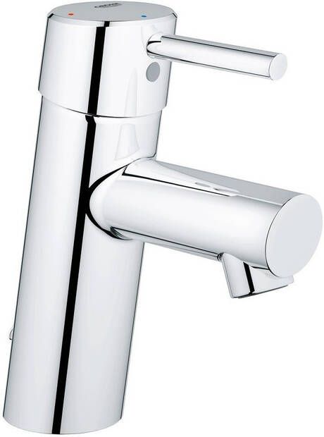 Grohe Concetto waterbesparendes wastafelkraan met inzinkbare ketting met 28mm ES cartouche chroom 2338110E