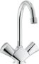 GROHE Costa S Wastafelmengkraan S-size trekwaste tweegreeps 1-gats 220mm hoogte 137mm uitloop draaibaar chroom - Thumbnail 2