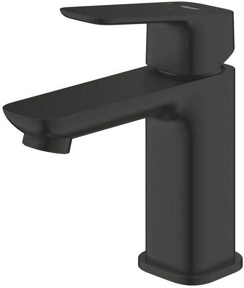Grohe Cubeo Wastafelmengkraan S-size uitloop 10.6cm opbouw zwart mat 1017322430