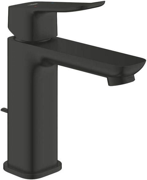 Grohe Dice Wastafelmengkraan m-size opbouw trekwaste mat zwart 1018322430