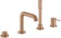 Grohe Essence New afbouwdeel voor 4-gats badrandcombinatie met omstel incl. baduitloop handdouche en doucheslang 200cm brushed warm sunset 19578DL1 - Thumbnail 1