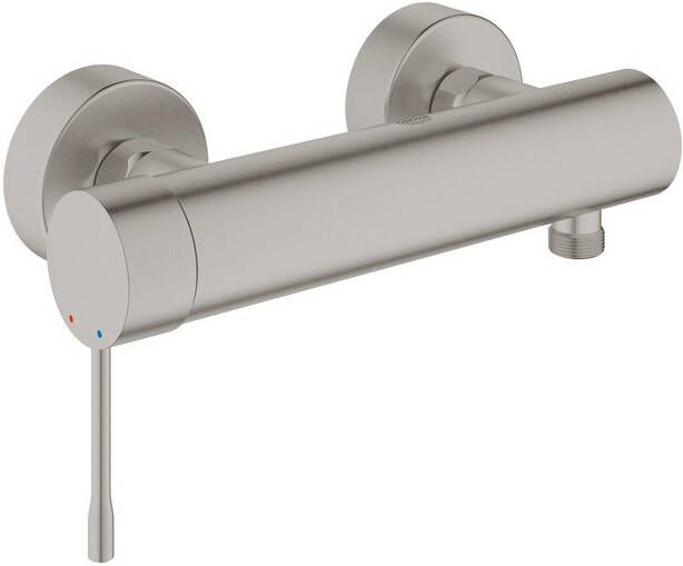 GROHE Essence New Douchemengkraan wand eengreeps 2 gats cartouche keramisch 150mm hartafstand met koppelingen supersteel