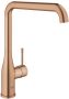 GROHE Essence 1 gats keukenkraan met hoge L uitloop 30 cm geborsteld warm sunset - Thumbnail 1