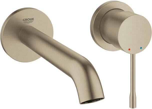 Grohe Essence New Wastafelkraan Inbouw uitloop 18.3cm M-size geborsteld nikkel 19408en1