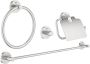 Grohe Essentials accessoireset 4 in 1 supersteel 40776DC1 - Thumbnail 1