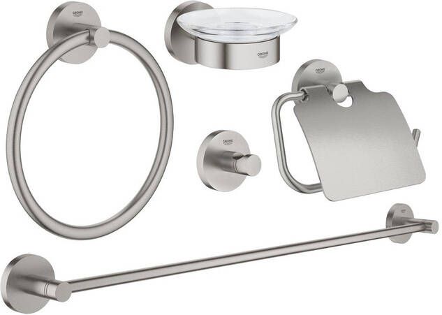 Grohe Essentials accessoireset 5 in 1 supersteel 40344DC1