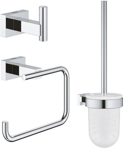 Grohe Essentials Cube accessoireset 3 in 1 chroom 40757001
