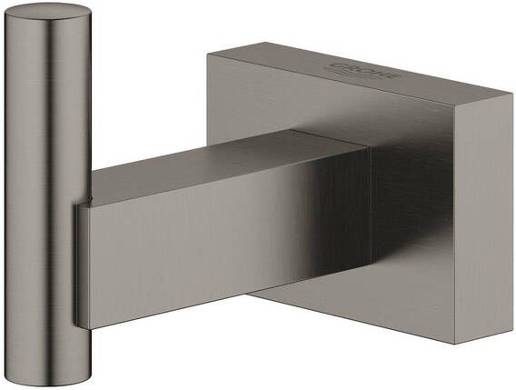 GROHE Essentials Cube Handdoekhaak enkel metaal hard graphite geborsteld 40511AL1